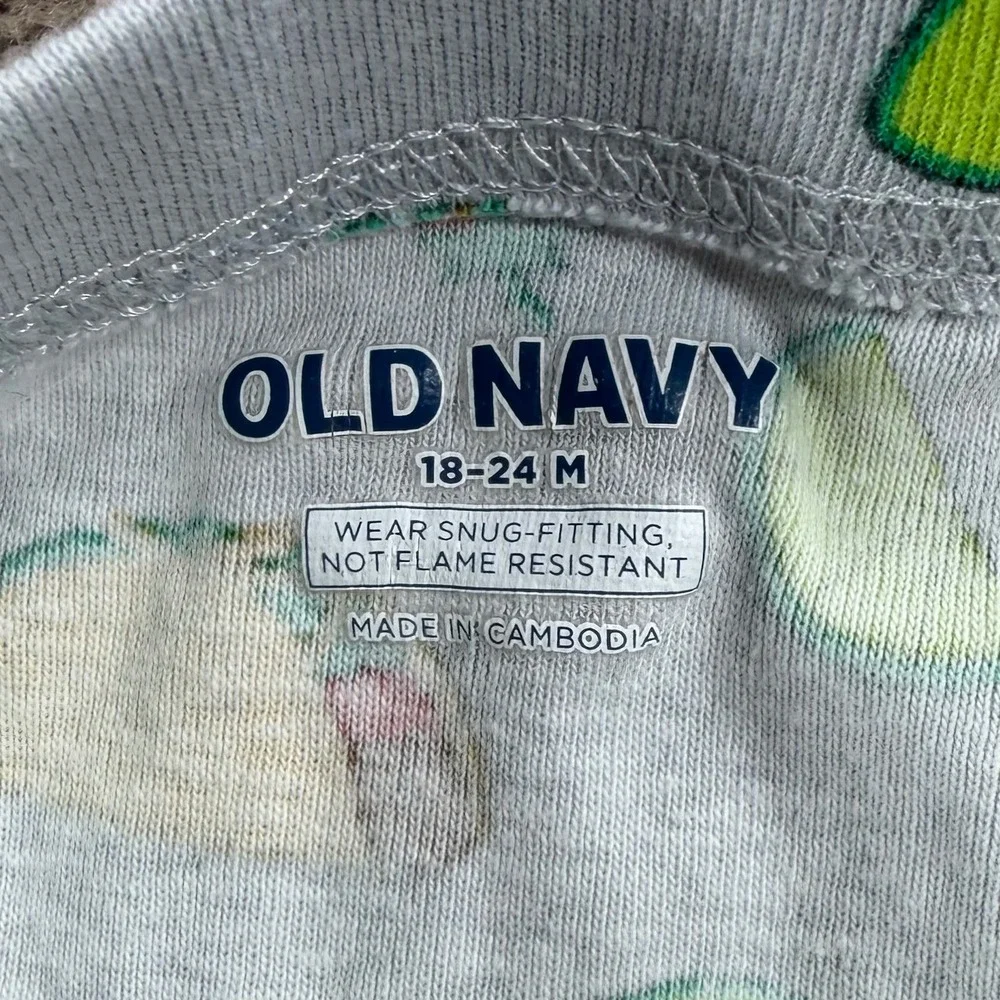 Old Navy Kids Lets Taco Bout It Pajama Set 18-24 mo toddler graphic PJs lounge
